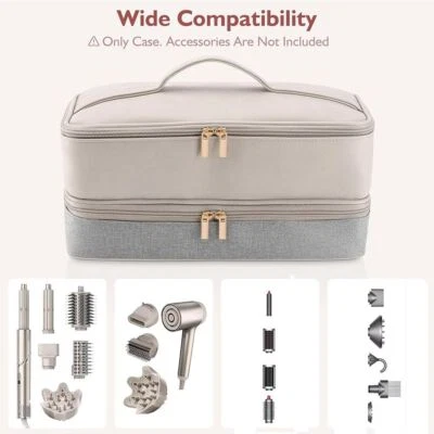 Large Capacity Hair Dryer Storage Case for Shark Flexstyle Hair Accessories,