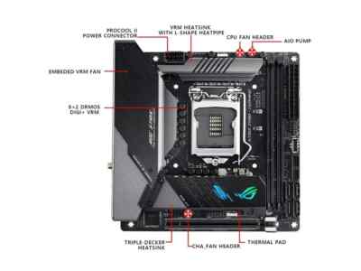 ASUS ROG STRIX Z490I Gaming Motherboard Intel Z490 Mini-ITX LGA