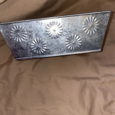 Farmhouse Punched Metal Tray Basket