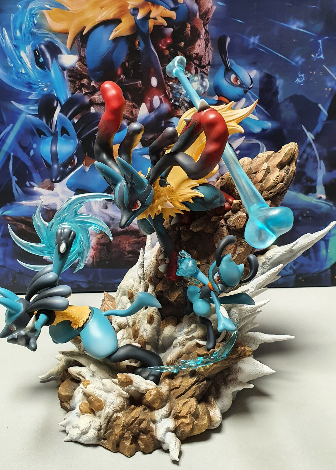 Mega Lucario Statue from PcHouse x and Fantasy Studios : r/animeGK