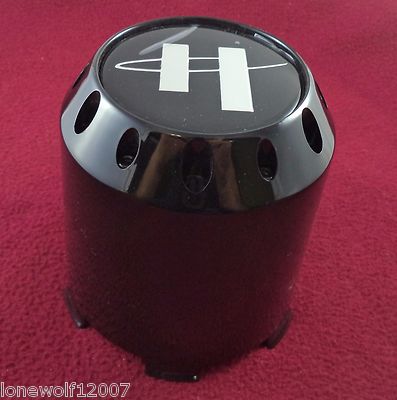 Helo Wheels Gloss Black Custom Wheel Center Cap # HE1043B113GB1 / 1043B113 (1)