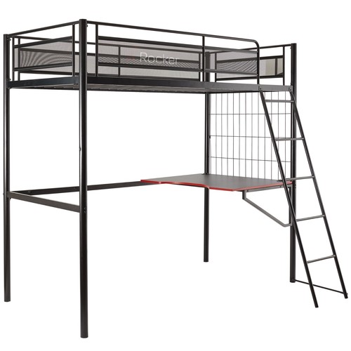 X ROCKER Icarus XL Single High Sleeper Bunk Bed Gaming Bed 3ft Loft Bed and Desk - Picture 8 of 8