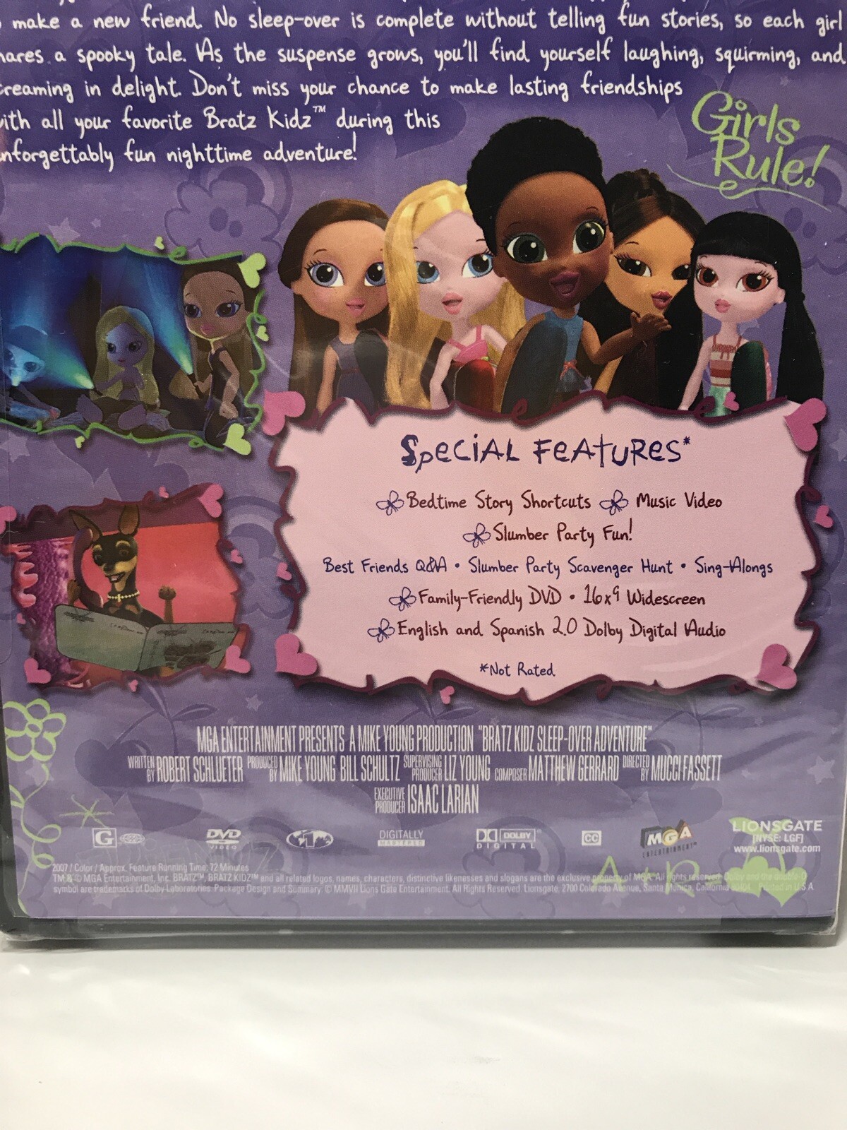 bratz kidz sleepover adventure dvd