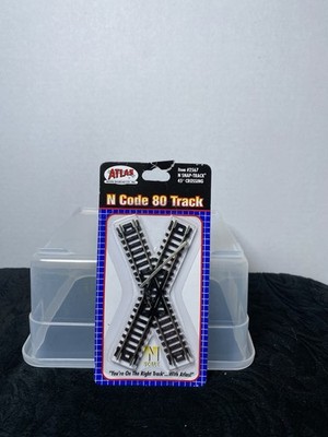 Atlas 2567 N-Scale Code 80 45 Degree Crossing Snap-Track Nickel Silver  