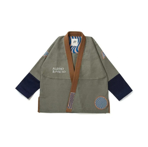 Albino & Preto Tranquility BJJ Gi Premium 450 GSM Jiu-Jitsu Kimono With Bag