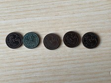 M23 Old Coins 5x 2 Heller 1905 Austria Imperial Empire