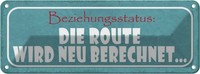 Blechschild 10X27 Cm Beziehungsstatus Neu Berechnet Spruch Zitat Deko Geschenk M