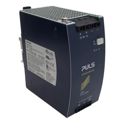 Puls CS10.481 Dimension Power Supply, 120/240VAC In, 6/5A 48-52VDC Out, DIN Rail