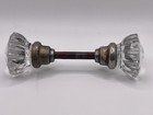 VINTAGE GLASS 12 POINT DOOR KNOB SET — photo 1