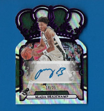 2023-24 Panini Crown Royale Purple MarJon Beauchamp AUTO/25, Milwaukee #CA-MJN