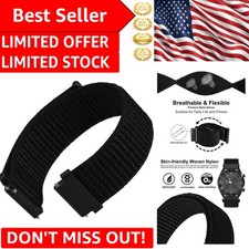 Sporty 19mm Adjustable Nylon Watch Band with Quick Release for Active Lifestyles