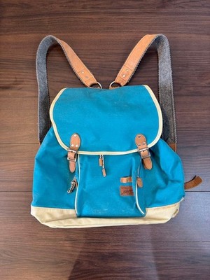 Fred Perry Backpack T-shirt Hat Set Old Clothes Black Leather Vintage Japan Used