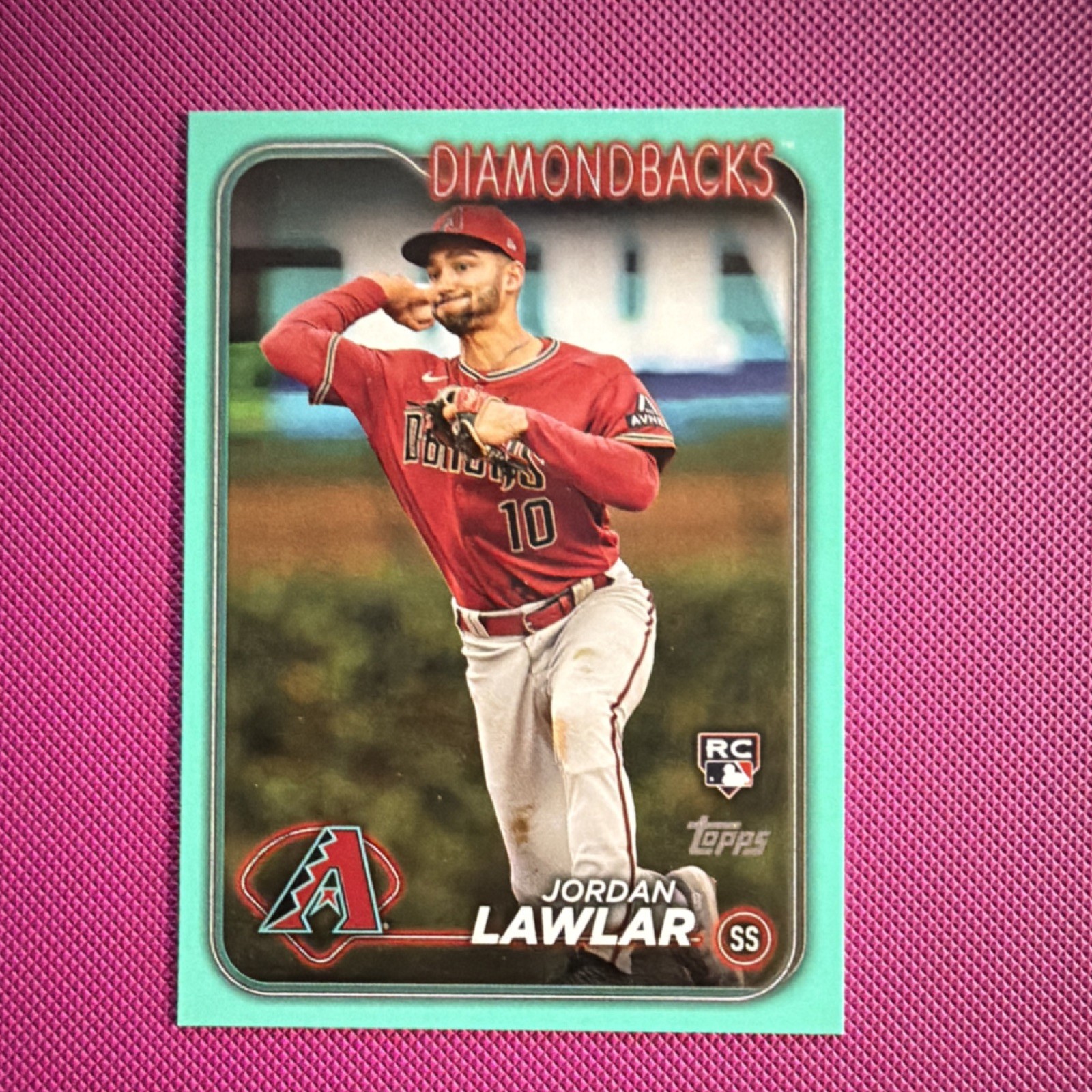 Topps 2024 Series 2 Jordan Lawlar Aqua Rookie #451 Diamondbacks Baseball