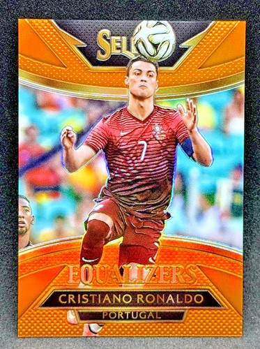 Cristiano Ronaldo [Orange Prizm] #15 2015 Panini Select Equalizers card