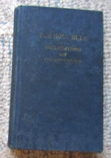 Holy Rule of Benedict Declarations Constitutions Vintage Abbey Press 1949