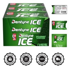 Refreshing Ice Spearmint Sugar-Free Gum - 144 Pieces for On-the-Go Freshness