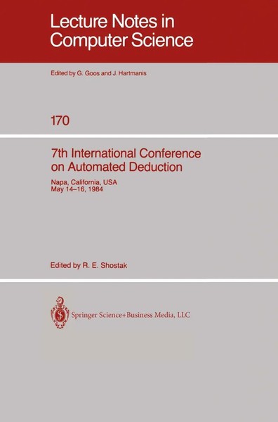 R. E. Shostak | 7Th International Conference On Automated Deduction | Buch | Xii-image