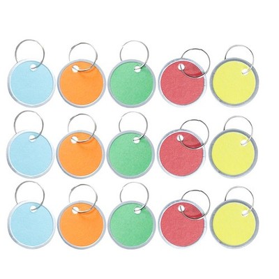 TEHAUX 50Pcs Round Pet Hanging Tags 1.22In Aluminum Blank Labels Mixed Colors...