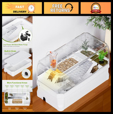 Aquatic Turtle Tank Kit with Lid, UV Basking Light, Water Filter  Accessories