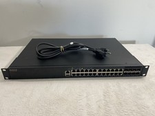 RUCKUS ICX 7250-24P 80-1008710-19 Network Switch with Power Cord Ear Racks