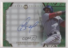 2015 Topps Tribute Auto Green 99/99 Yoenis Cespedes #TA-YC Auto 8k4