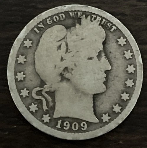1909 P Barber Quarter
