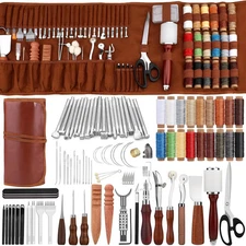 Leather Working Kit Leather Craft Tool with Custom Storage Bag Leather Craft Kit