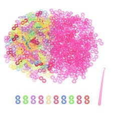 1000Pcs S Clips for Loom Rubber Band Bracelet...