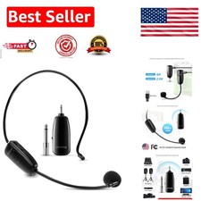 Versatile Wireless Headset Microphone System with 160ft Range for Clear Audio