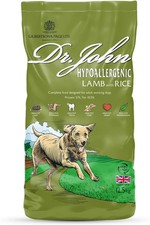 Dr John Hypoallergenic Wheat-Free Dry Dog Food 12.5kg Lamb with Rice 1.80 per kilo