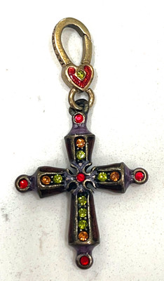 authentic JAY STRONGWATER Gabriel Cross Charm Swarovski Crystals Retired