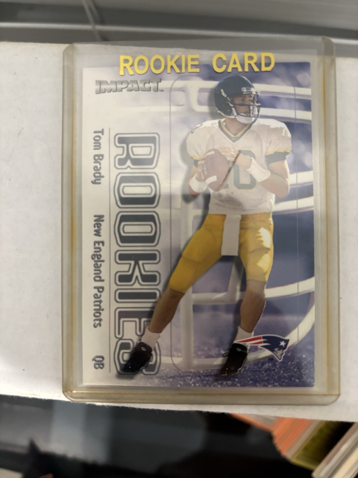 Fleer SkyBox 2000 Impact Tom Brady Rookie Card #27 New England Patriots NFL