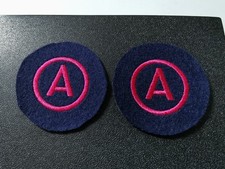 2x Vintage Feuerwehrabzeichen - Funktionsabzeichen Atemschutzgeräteträger