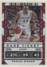 2020 Contenders Draft Picks Game Ticket Green Explosion Pascal Siakam #17 10uo