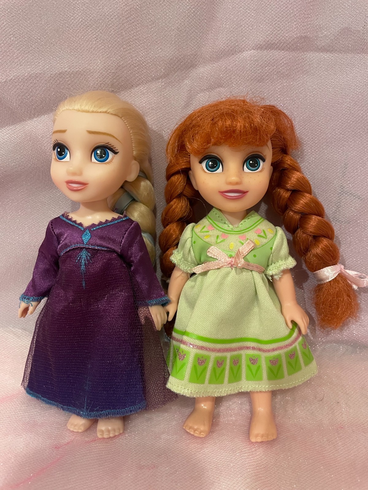 Disney Frozen Anna and Elsa Petite Set Dolls 6-inch-tall