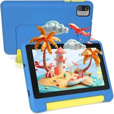 Kids Tablet 7 inch, Android 13 Tablet for Kids, 8GB RAM 64GB ROM,Blue