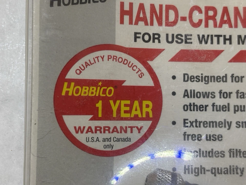 Hobbico HCAP3015 Hand-Crank Fuel Pump Model Glow Fuels - Image 4 of 4