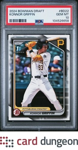Konnor Griffin 2024 Bowman Draft #BD22 - 104526658 PSA 10