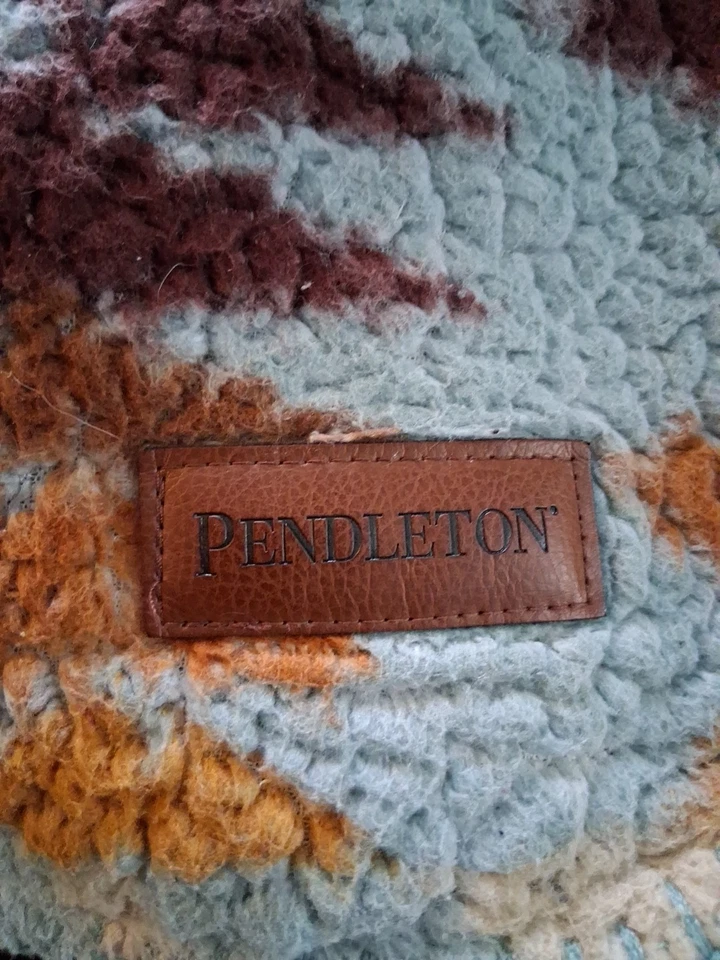 Manta polar Pendleton Sherpa leyenda azteca lago aguamarina cielo azul suroeste Foto 4 de 4