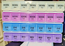 PILLS ORGANIZER 28 DAYS 4 TIMES A DAY/ WEEK ISLAND DOCTORS NEW