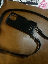 NWOT Authentic Bandolier Crossbody iPhone 16 Pro Max Case Black W CC Pocket