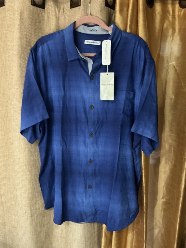 TOMMY BAHAMA MADERA OMBRÉ 052-MAJARCA Mens Short Sleeve Button Up Shirt.XL,$148.