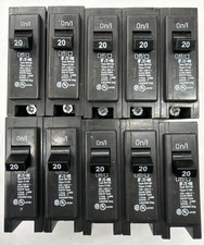 10 PCS Eaton BR120 - 20A Circuit Breaker