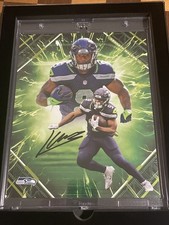 Kenneth Walker III 2025 Under Wraps Emanate Green Auto /99 Super Bowl MVP