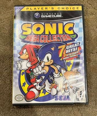 Sonic Mega Collection for Nintendo GameCube CIB w/Manual Missing Cover - TESTED