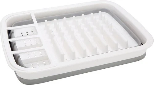 1 Faltbar Abtropffläche Geschirr Halter Geschirr Trockengestell Spüle Organizer Küche - Bild 11 von 11