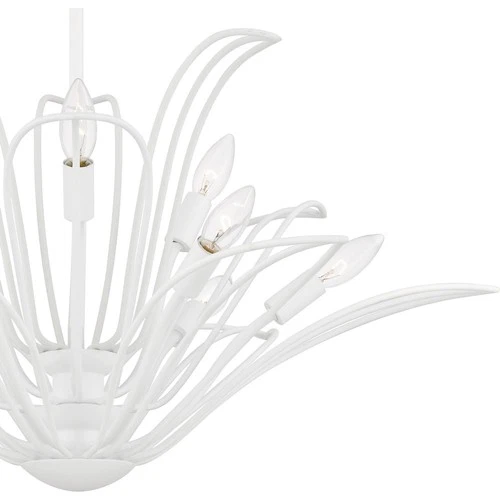 Sand White  Chandelier from the Tallulah Collection - Picture 5 of 6