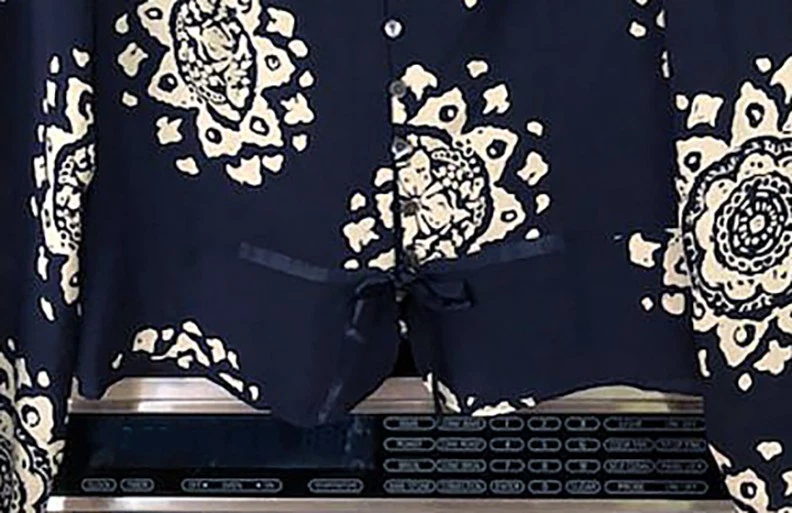 Talbots Pure Silk Blouse Women Floral Button up Top Peplum Shirt Petite 10 NWOT - Image 3 of 4