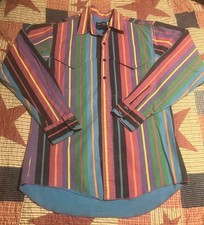 VTG Wrangler Brushpopper Western Shirt 15-1/2