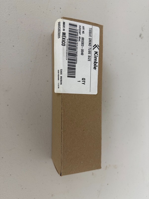 Kimble Tissue Grind Tube